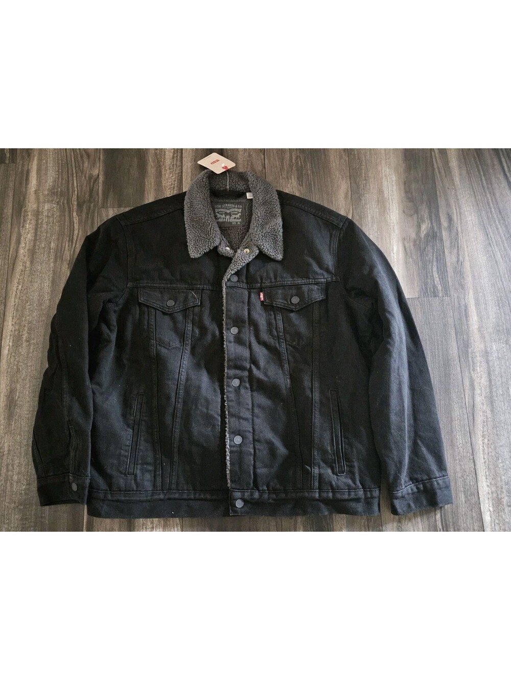 Levi's Men's Original Sherpa Trucker Jacket Black Size Small NWT